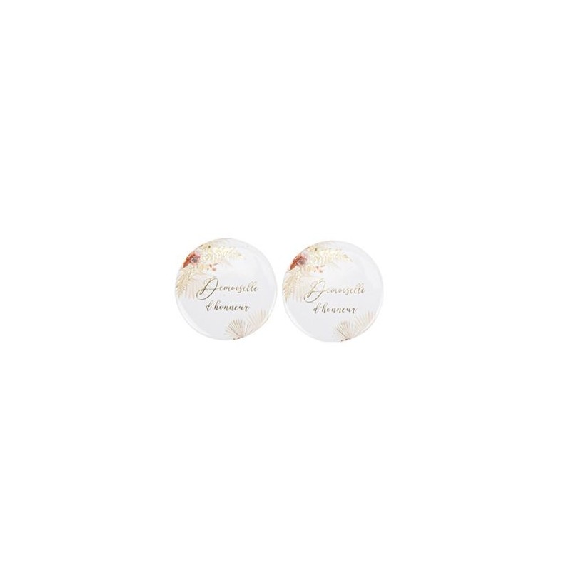 2 badges demoiselle d'honneur coachella