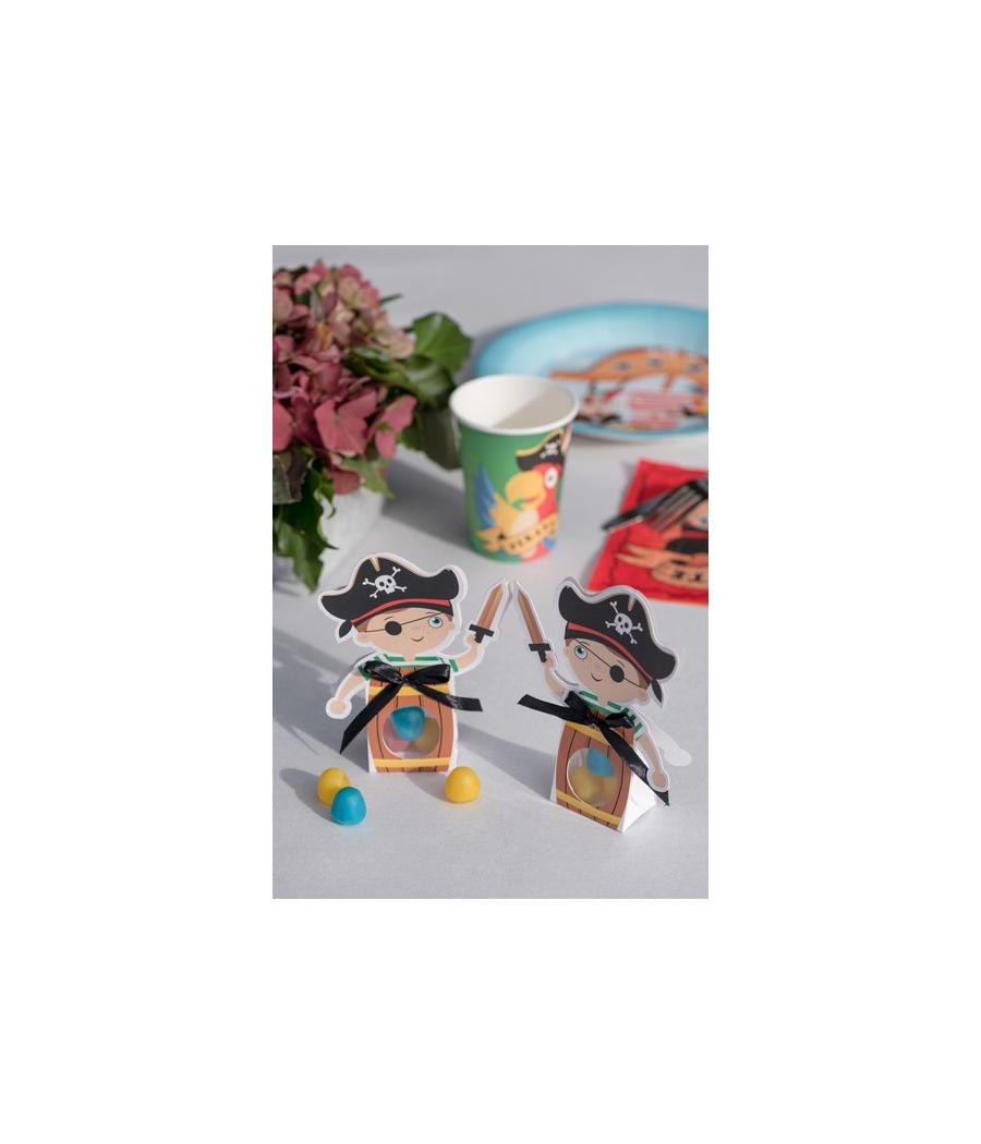Boite pirate multicolore (x6)