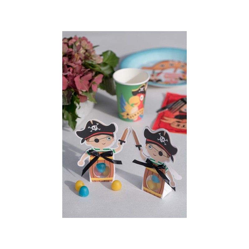 Boite pirate multicolore (x6)