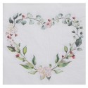 Serviettes mariage végétal vert