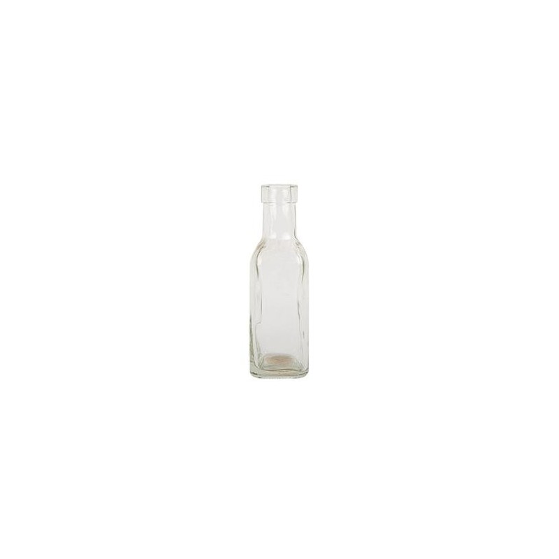 Vase Bouteille Carrée Alfred Verre 15.8x4.8cm
