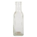 Vase Bouteille Carrée Alfred Verre 15.8x4.8cm