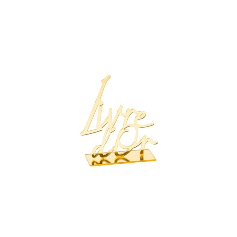 Deco Livre d'Or en Plexi Or