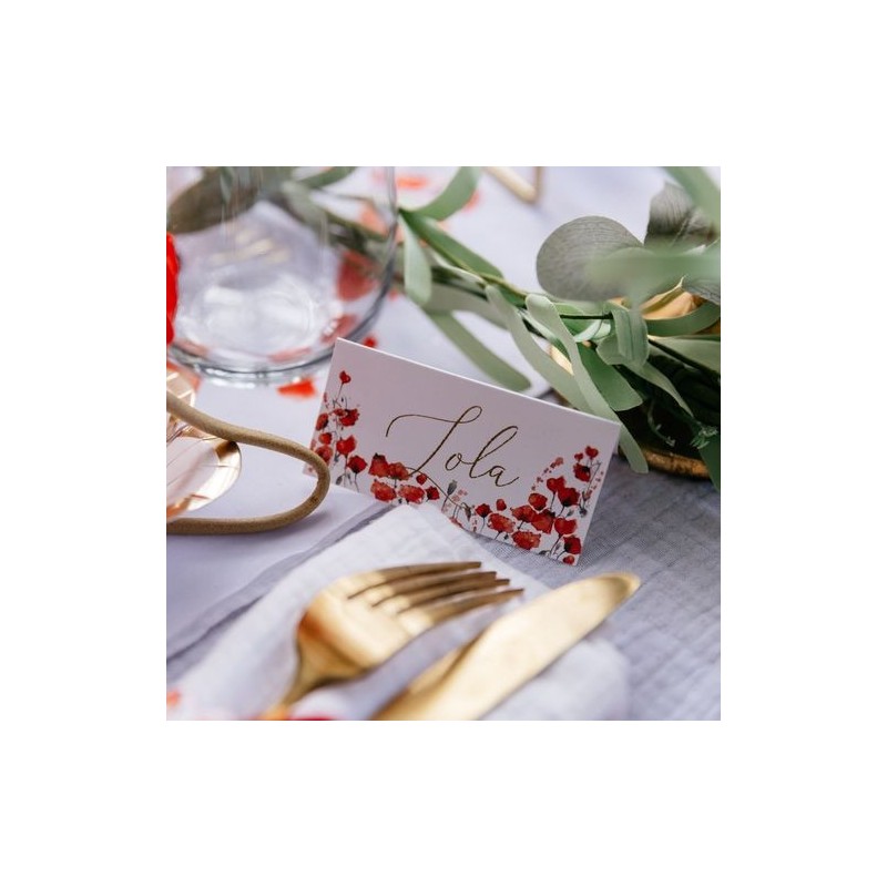 10 Marque-Places Poppy Love