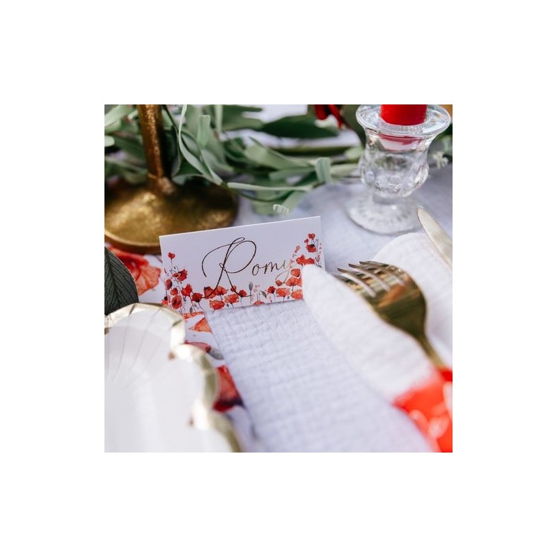 10 Marque-Places Poppy Love