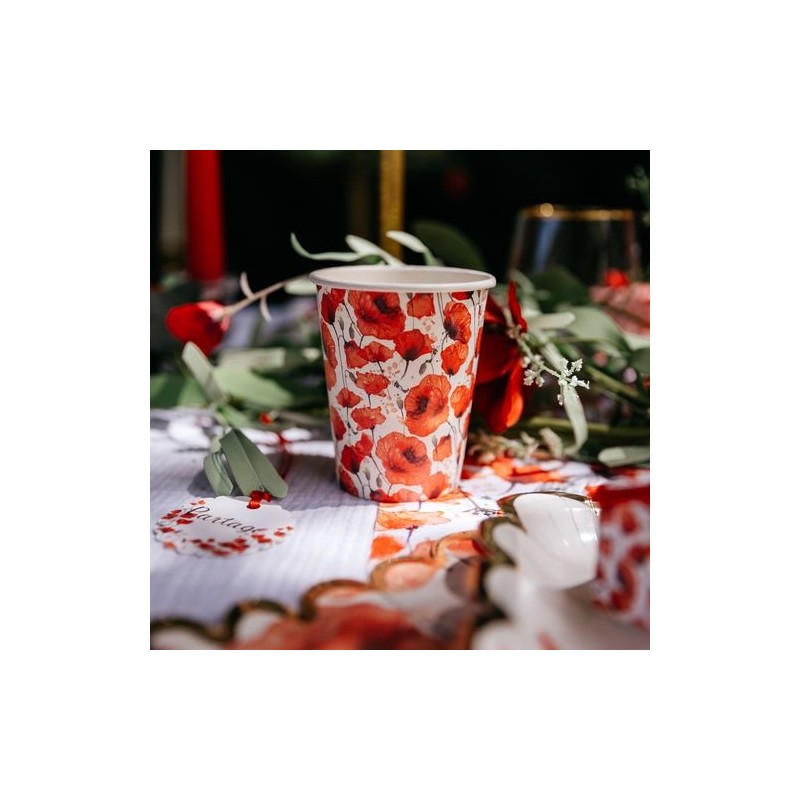 Gobelets Poppy Love Coquelicot Rouge
