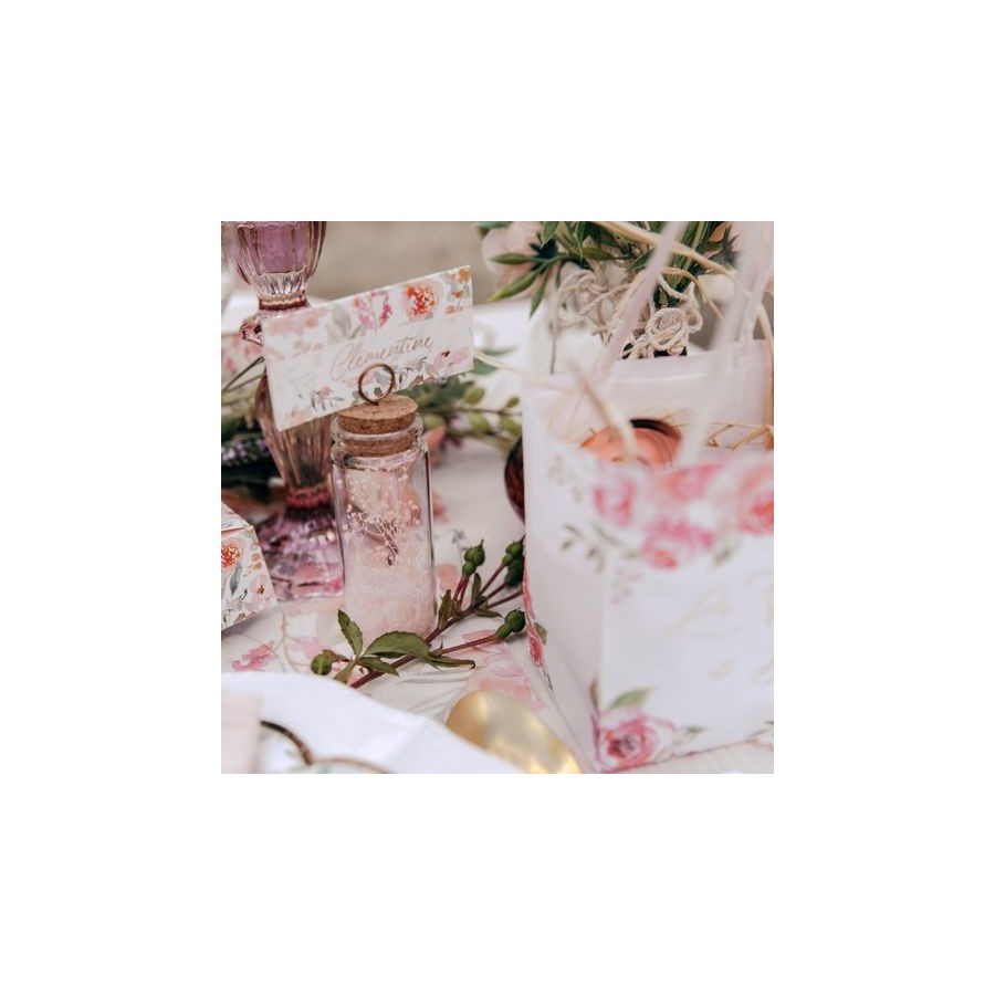 Marque Table Brindilles - Fleurs Roses