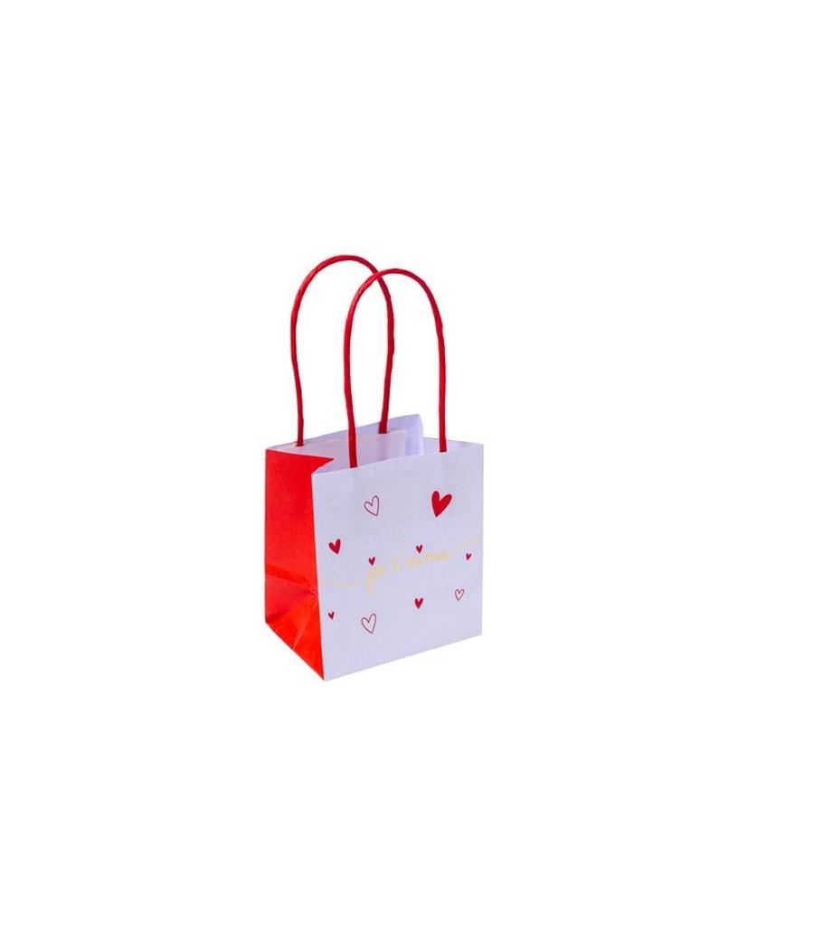 6 Sacs Cadeaux Je T'aime Blanc 6 Sacs Cadeaux Je T'aime Blanc