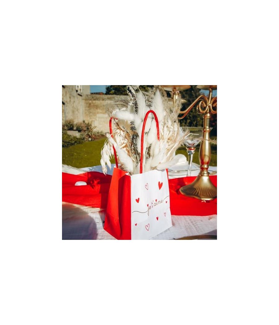 6 Sacs Cadeaux Je T'aime Blanc 6 Sacs Cadeaux Je T'aime Blanc