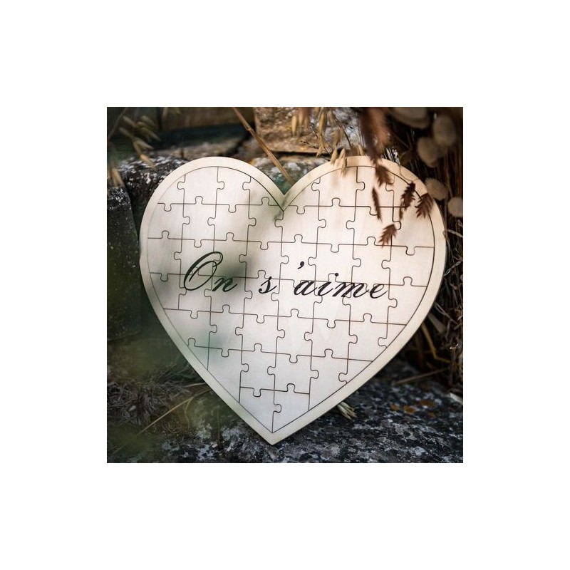 Livre d'Or Puzzle Coeur