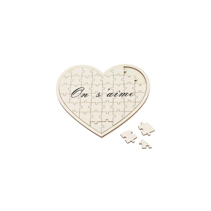 Livre d'Or Puzzle Coeur