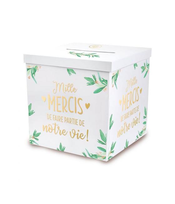 Urne mariage – boîte à enveloppes élégante pour cérémonie