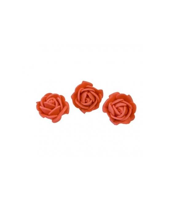 Roses adhésives x6 rouge