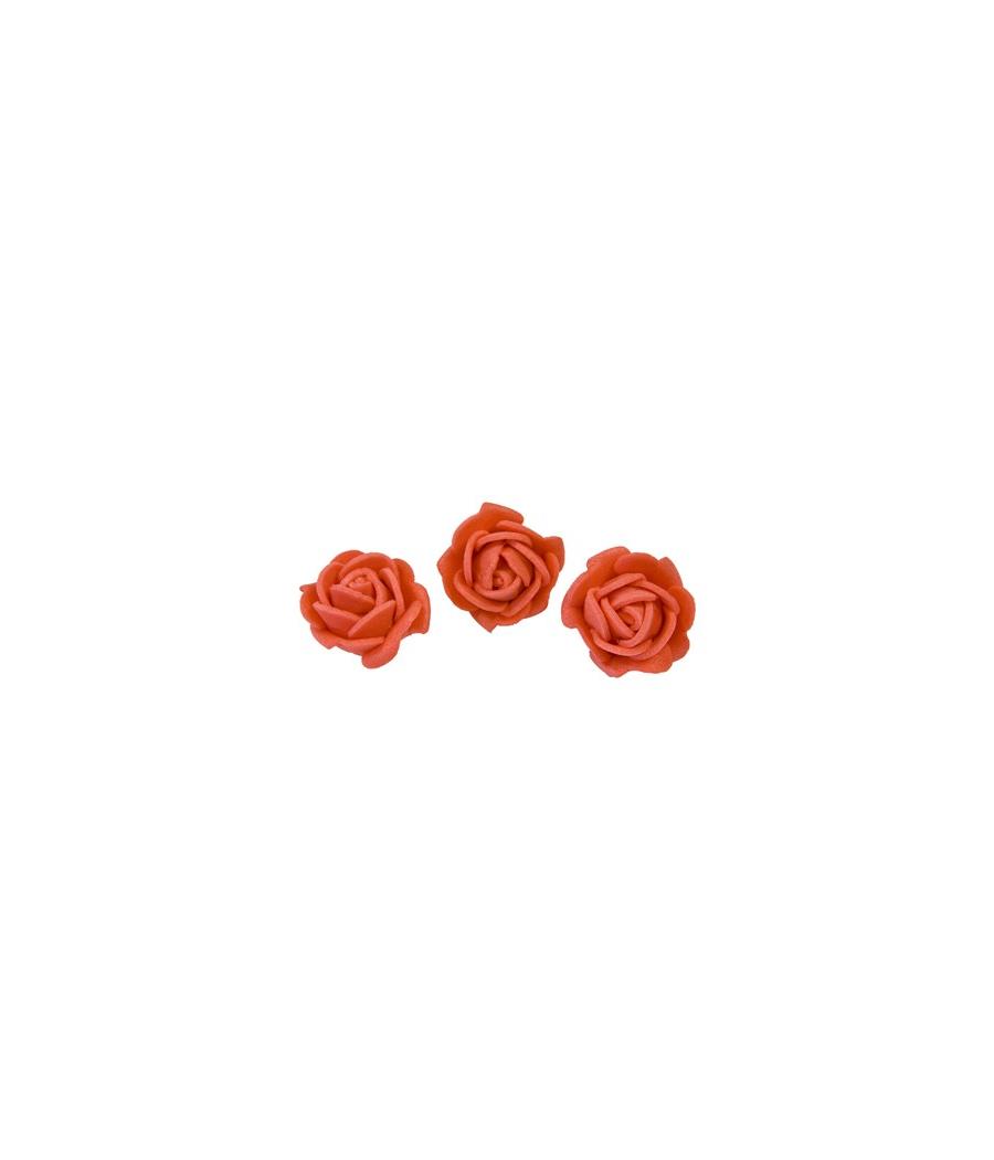 Roses adhésives x6 rouge