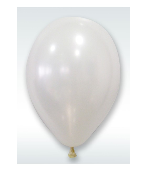 Ballon nacre diam. 30 cm (x 24) Blanc