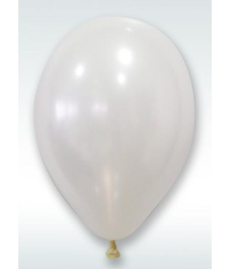 Ballon nacre diam. 30 cm (x 24) Blanc