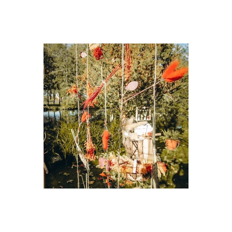 Déco Murale de Fleurs Séchées