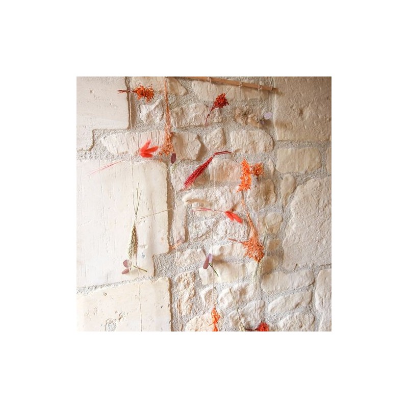 Déco Murale de Fleurs Séchées