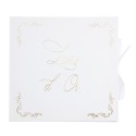Livre d'Or Vintage Blanc et Or Livre d'Or Vintage Blanc et Or