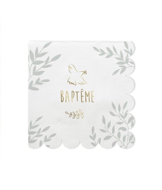 Pack 10 Serviettes Baptême
