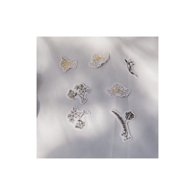 Confettis Vintage Blanc et Or