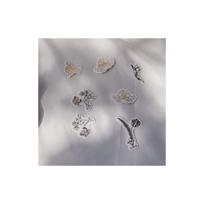 Confettis Vintage Blanc et Or