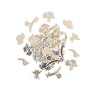 Confettis Vintage Blanc et Or Confettis Vintage Blanc et Or
