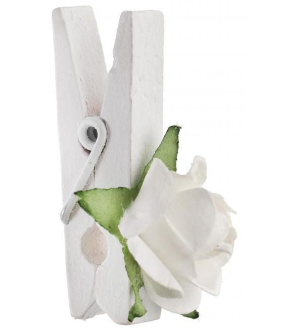 Rose sur pince