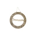 Communion suspension ronde en bois