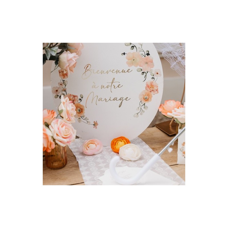 panneau bienvenue mariage élégant et personnalisé