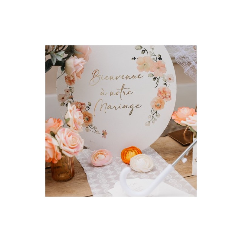 panneau bienvenue mariage élégant et personnalisé