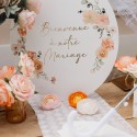 panneau bienvenue mariage élégant et personnalisé