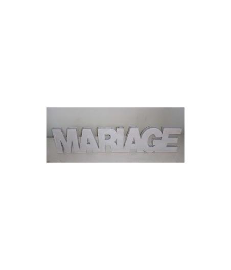 DECO TABLE "MARIAGE" EFFET BOIS BLANCHI B