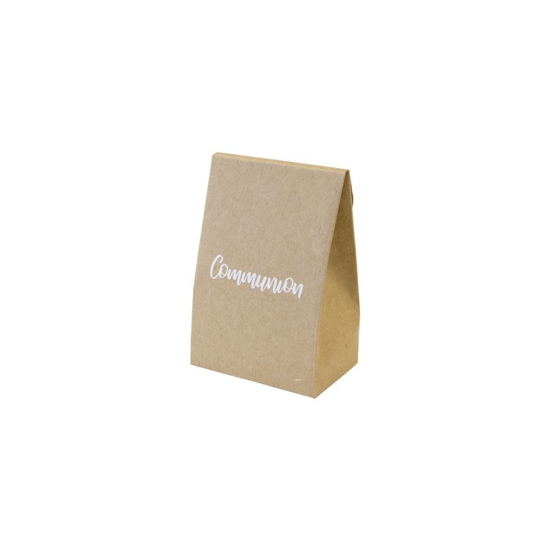 Sachet papier kraft "Communion" avec rabat (x 6)