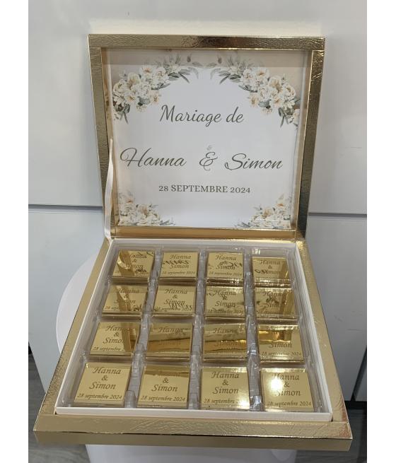 Boîte de chocolats personnalisée