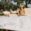 Nappe Jolis Brins Blanc et Or