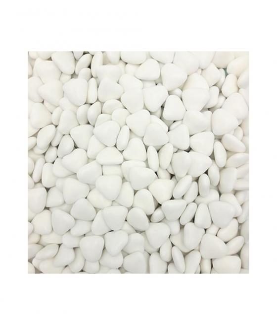 Dragées petits cœurs chocolat Blanches- 1kg