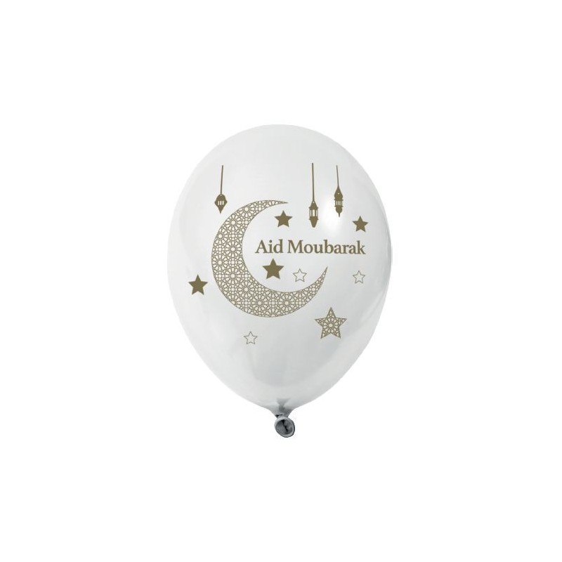 BALLON IMPRIME "AID MOUBARAK" 25-32 cm (x 8)