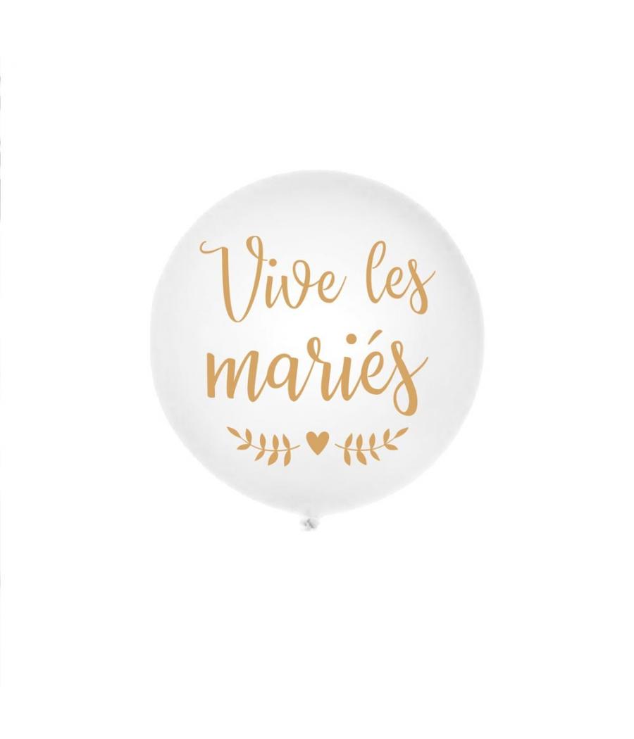 Ballon Geant "Vive Les Maries" 100cms