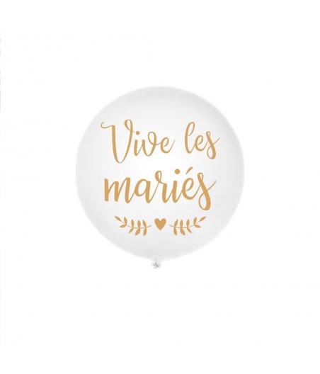 Ballon Géant "Vive Les Maries" 100cms
