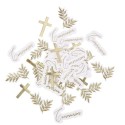 Confettis CommunionBlancs et Or