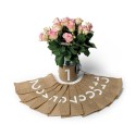 Marque-Tables De 1 À 12 En Jute floqué blanc 23x10.5cm