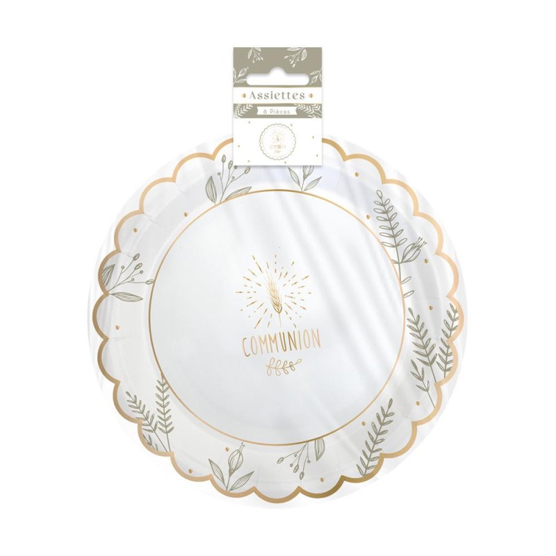 Pack 6 Assiettes Communion