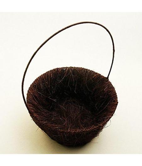 Panier à pétales sisal marron