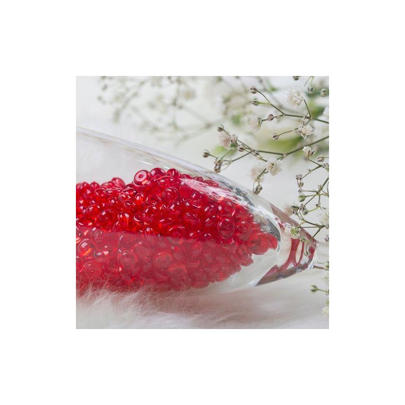 Pot Perles de Pluie Rouge