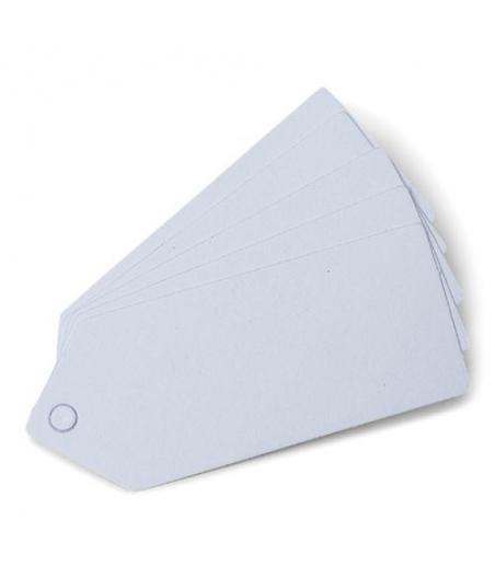 24 Étiquettes Perforées Papier Blanc 5x2cm