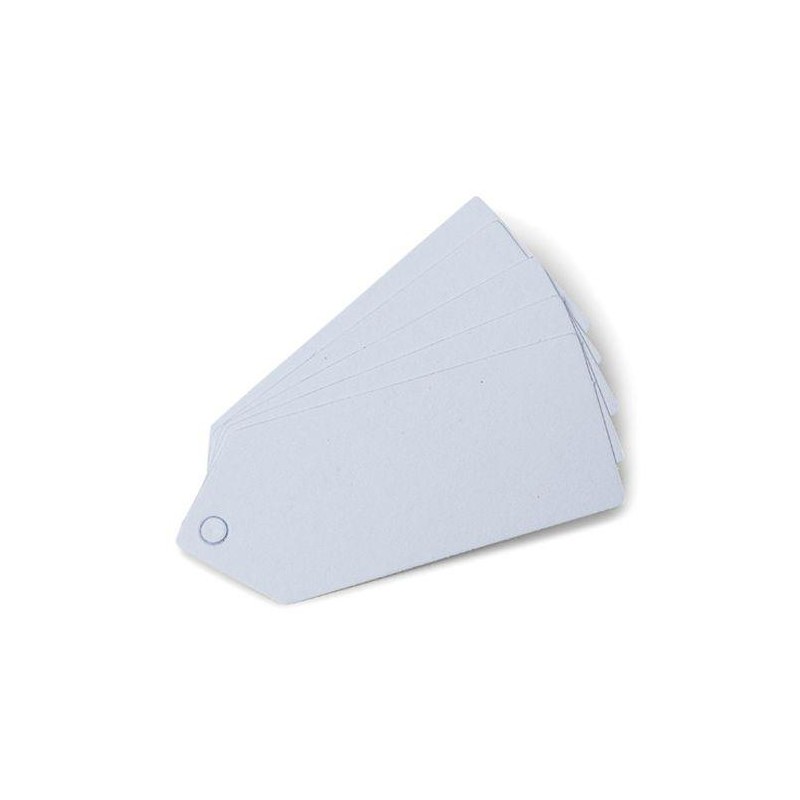 24 Étiquettes Perforées Papier Blanc 5x2cm