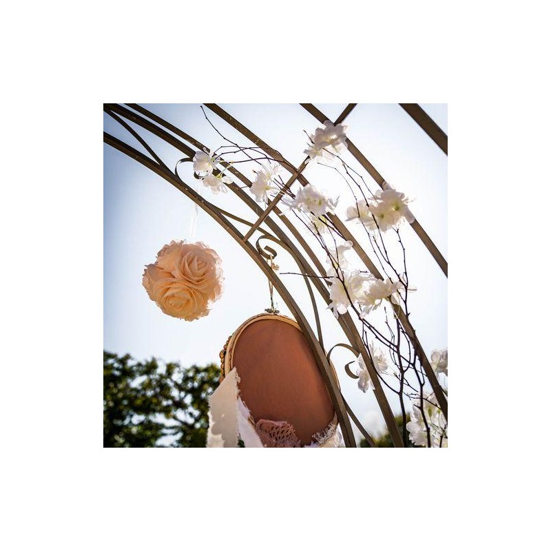 Boule de Roses Mousse Rose