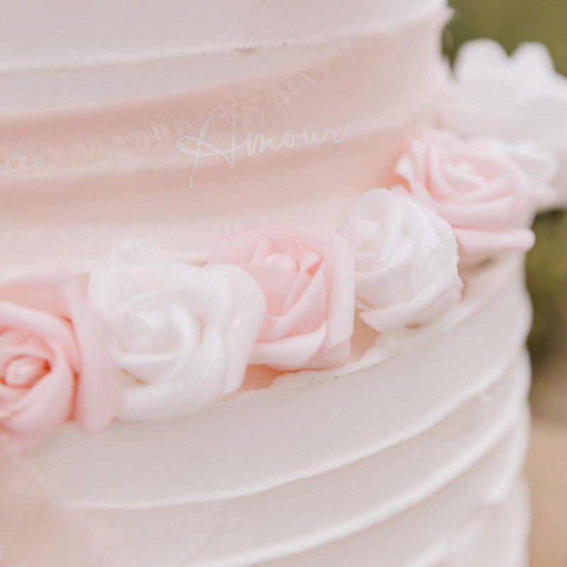24 Roses Mousse Blanche