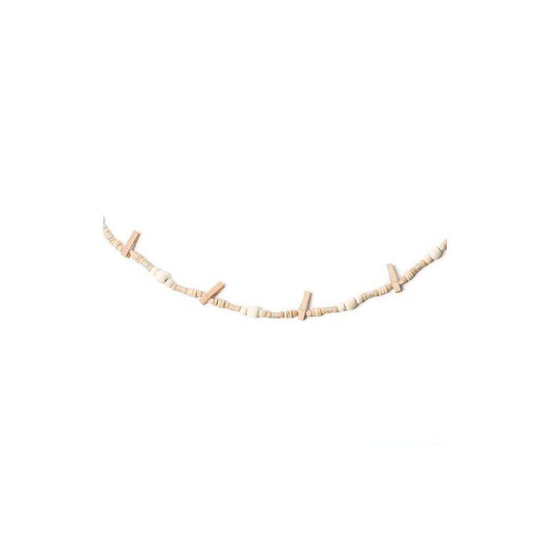 Guirlande de Perles Bois